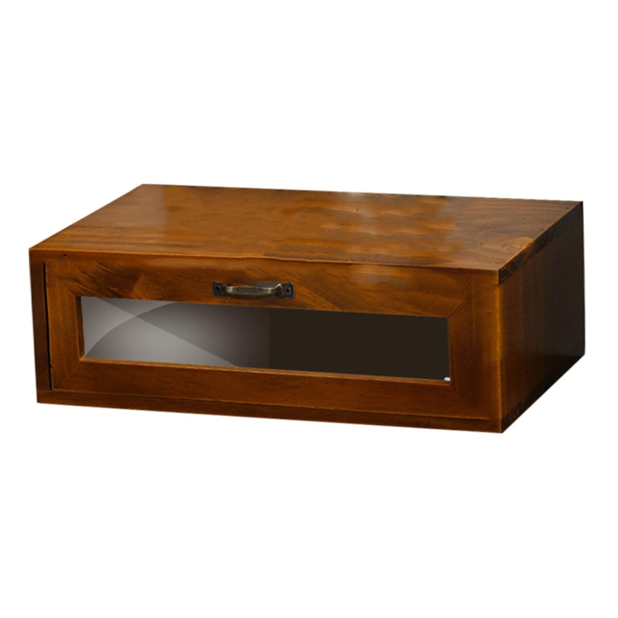 Boîte de rangement en bois style rétro pour organiser son espace bureau à la maison