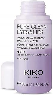 KIKO Milano Pure Clean Eyes & Lips Mini | Travel-size two-phase makeup remover for eyes and lips