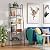 Homfa Industrial Ladder Shelf, 5 Tier Bookshelf Plant Flower Stand Storage Rack Multipurpose Utility Organizer Shelves Wood Look Accent Metal Frame Furniture Home Office