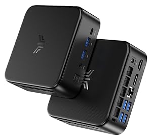 NiPoGi E3B Mini PC AMD Ryzen 7 5700U 32GB Dual DDR4 512GB Nvme PCle3.0 SSD Micro Desktop Computer mit Radeon RX Vega 8 Support DP+HDMI-Type-C 4K,WiFi 6,BT5.2 Für Business/Home/Office/Light Gaming