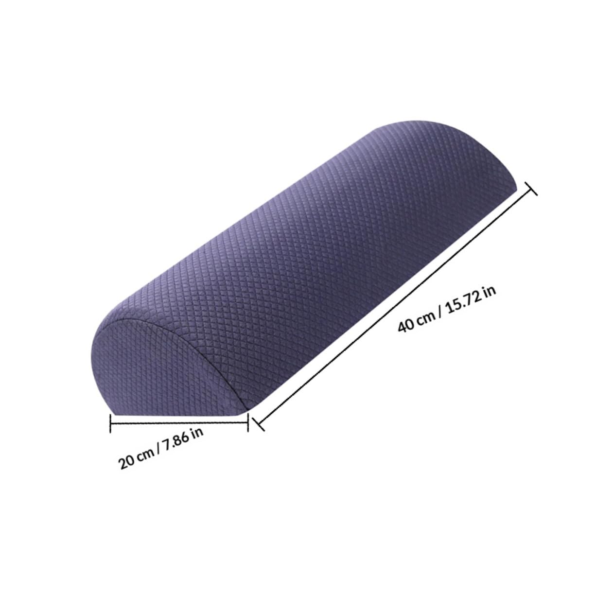 Beinkissen aus Memory Schaum Ergonomisches Kniekissen zur Lendenwirbelstütze Halbrunde Beinrolle für Gesunden Schlaf und Bürogebrauch
