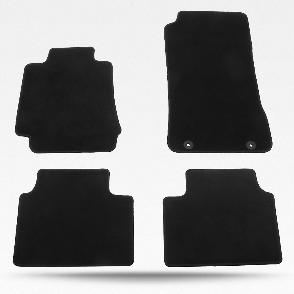 Car Floor Mat, Compatible with 2017-2024 Alfa Romeo Giulia 4DR, Nylon Black Floor Liner Carpet Set, 4PCS