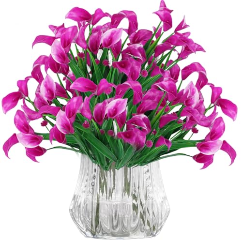 astylishome Autumn Artificial Flowers Calla Lily Bridal Bouquet of Flower Real Touch Simulation Bouquets for Home Party Wedding Decoration DIY Floral Arrangements Decor 0610