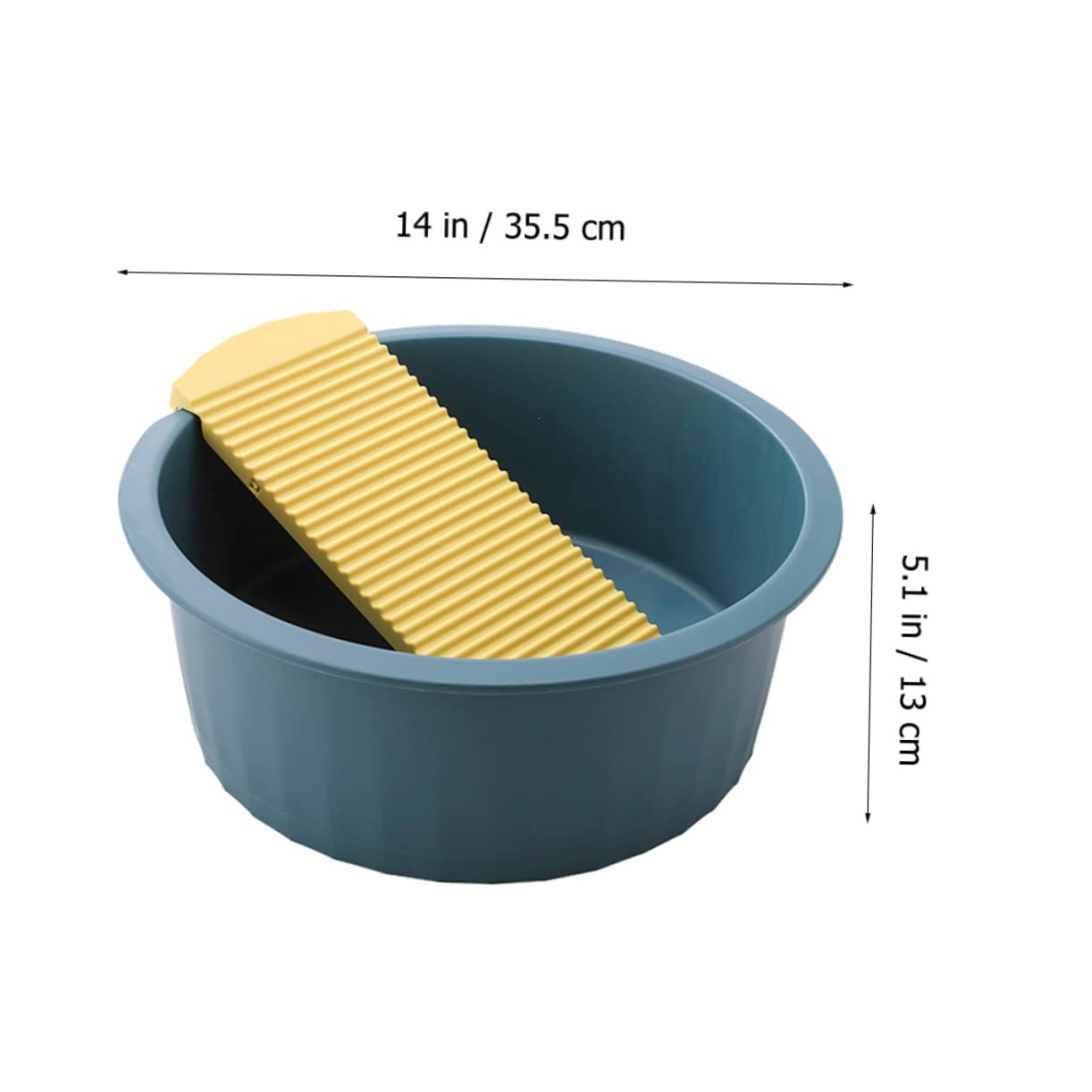 Babykleidung Waschbecken Waschbrett aus Robustem Pp Kunststoff Blau Inklusive Waschwanne und Integrierter Waschbrettfläche zum Handwaschen von Neugeborenen und Säuglingskleidung