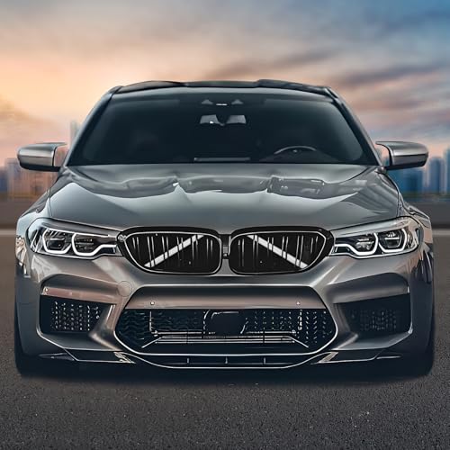 Image of V Brace Wrap Covers Compatible with BMW Grille Inserts StripesWrap | White Grill Inserts Compatible with BMW F30 G30 F20 F22 F32 G32 G11 G12 M5 F90 For 1 2 3 4 5 6 7 Series Accessories