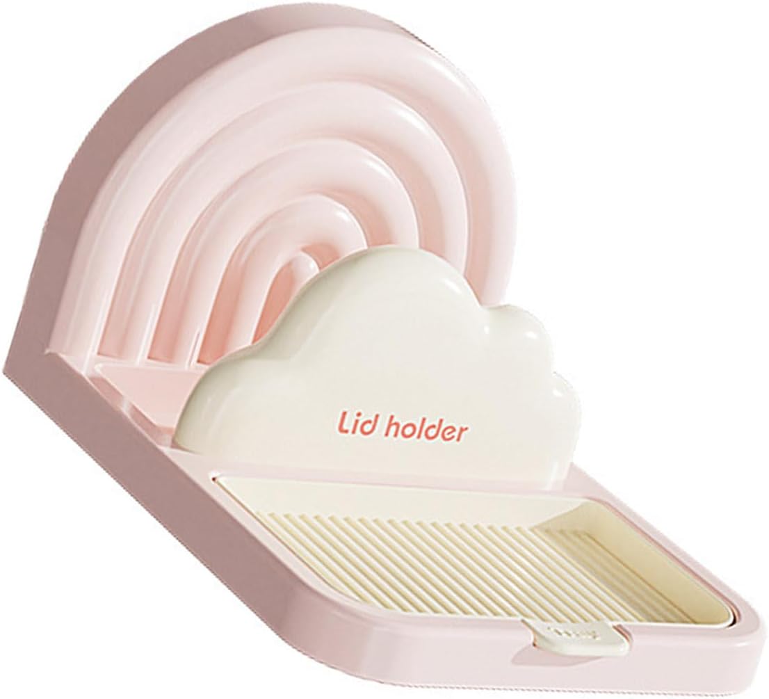 Decorative Rainbow Suction Cookware Lid Organiser For Countertop Space Optimization Elegant Pots Lid Holder