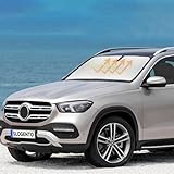 Sun Shade Sunshade for Mercedes Benz GLE 350 450 2012-2018 2019(Not Fit for GLE Coupe) Front Window Sun Visor Windshield Cover for Benz GLE Class Foldable Shield Protector Block UV Ray Car Accessories