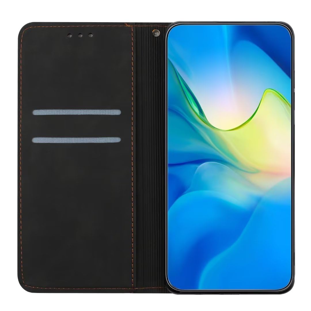 ZONNAVI Cover per Xiaomi Redmi Note 12 PRO, Flip Custodia Pelle PU con [Slot Cart] [Supporto Stand] [Magnetica], Cover a Libro Portafoglio per Redmi Note 12 PRO (Grigio