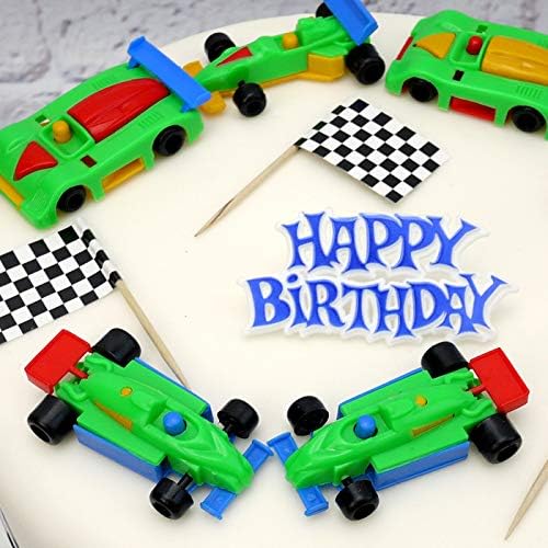 Racing Cars Birthday Cake Decoration Set