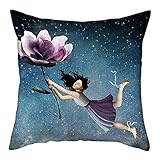 Diseño de cierre de cremallera oculta,inserciones de almohada fáciles de insertar. Utilizado para insertos de almohada de 45 x 45cm (18x18 pulgadas),por favor permita la desviación de 1-2 cm,ya que están hechos a mano.