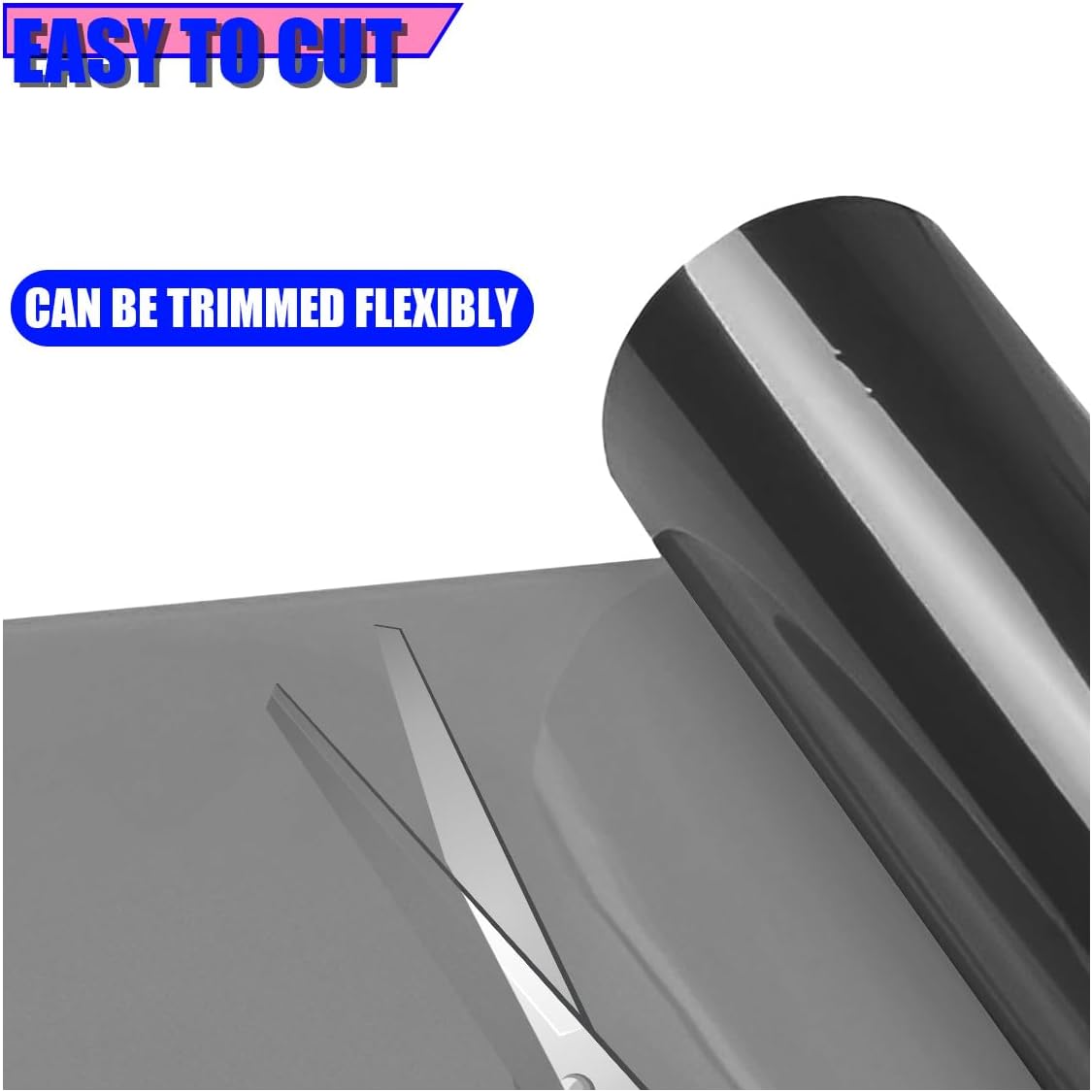 Craedli 11.88×48 Inch Car Headlight Taillight Tint Film, Light Black image 4