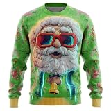 Weihnachtspullover Lustig 3D Druck Neuheit Lustiger Feststrickpullover