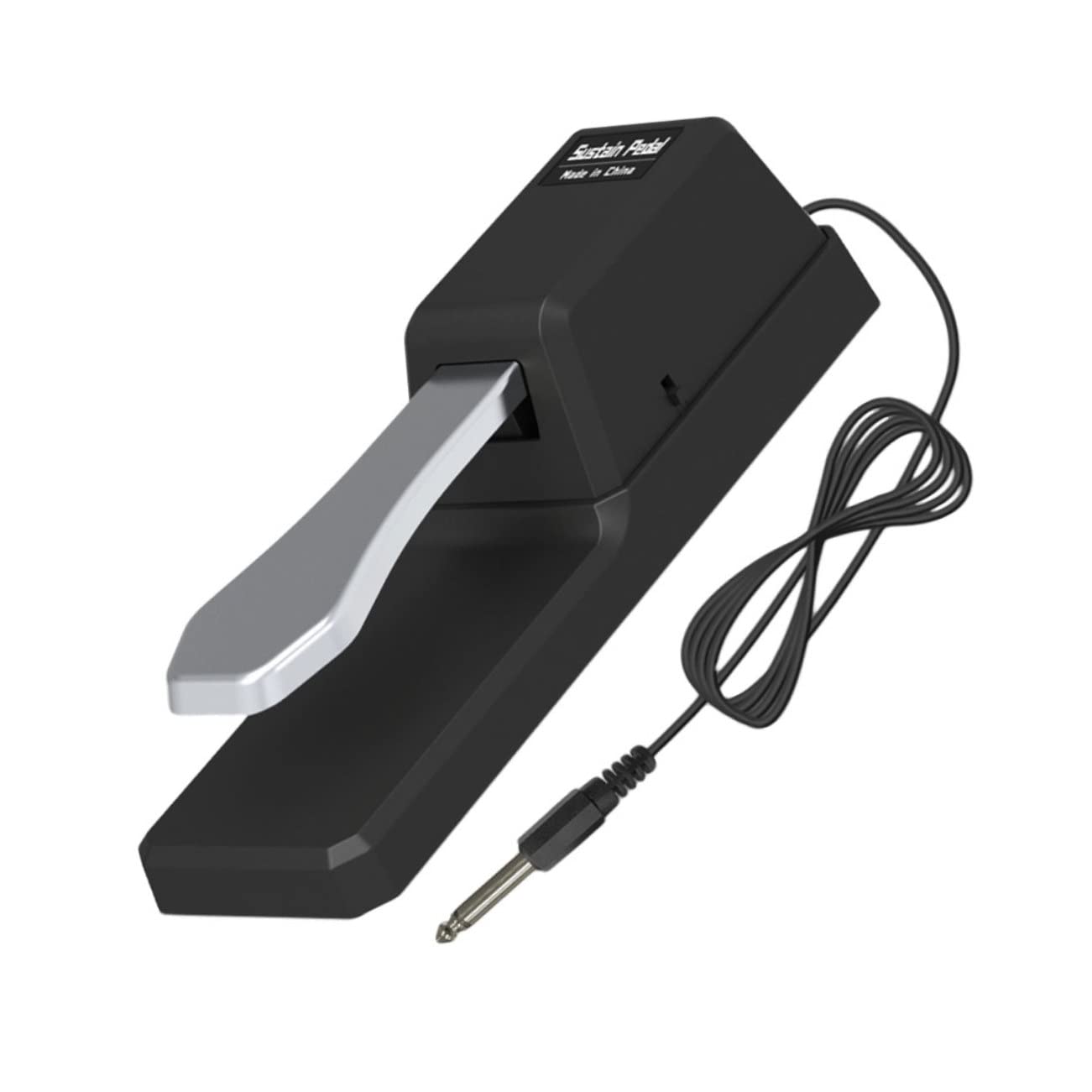 CIMAXIC Piano Accessory Electric Piano Sustain Foot Pedal 6.5 Round Jack Metal Construction Non-slip and Sturdy