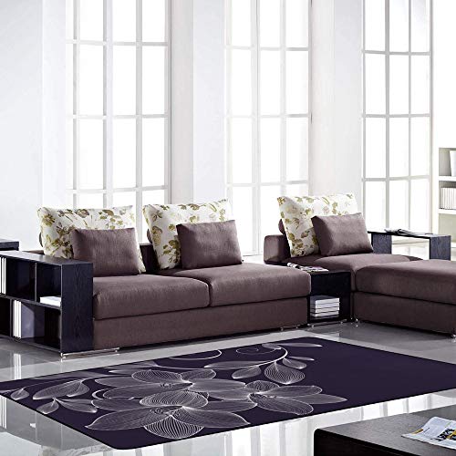 Tapis de sol velours corail fleurs de lys de qualité supérieure