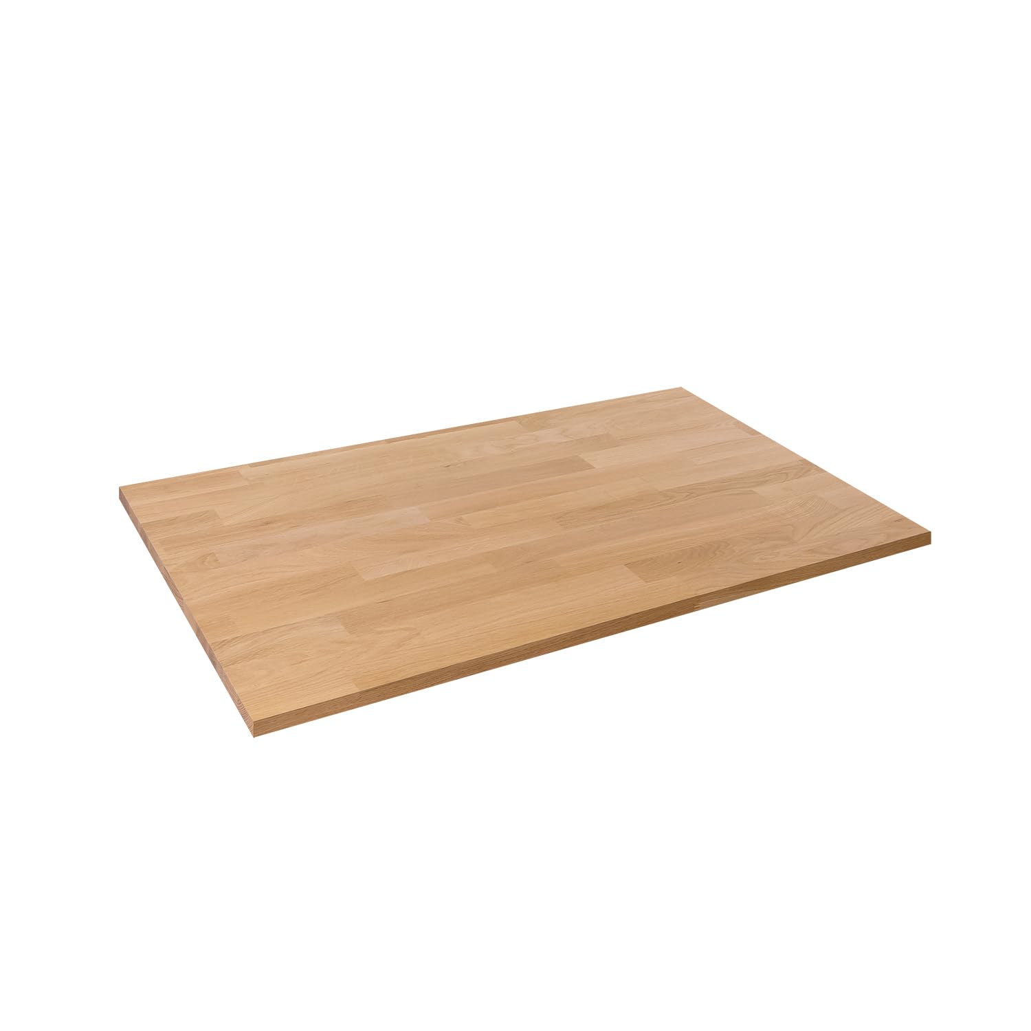domli Solid Wood Oak Office Desk Top | 1200mm x 600mm x 27mm | Premium European Wooden Rectangular Tabletop | Timber Worksurface Large Tabletop Worktop Desktop Countertop โ image 1