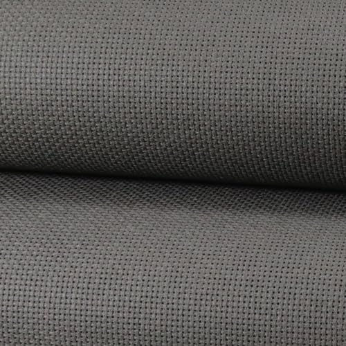 Image of KCS 12 inch x 59 inch (30cmx 149cm) 18CT Counted Cotton Aida Cloth Cross Stitch Fabric (Dark Grey)