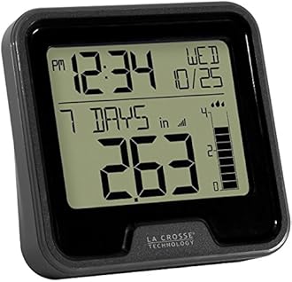 La Crosse Technology 724-1409 Wireless Digital Rain Gauge with in Temperature