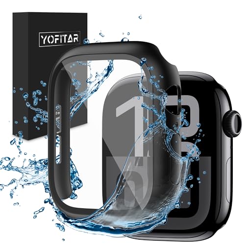 YOFITAR for Apple Watch 11/10 hP[X 46mm hJo[ ttB ̌^ PCf ϏՌ Sʕی ^ ȒP ߗ wh~ h~ AbvEHb` 11/10ANZT[ iubNC46mm)
