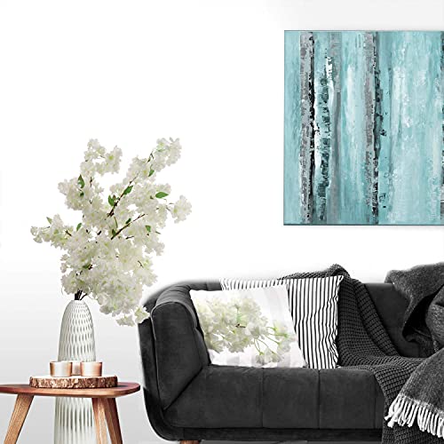 Larskilk White Cherry Blossom Flowers, Three 30 Inch White Blossom Stems, Wedding, Party, Event, Japan's National Flower #TOP4