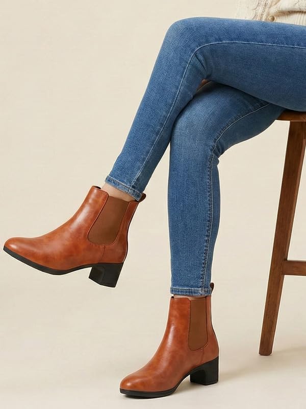 Image of FAUSTO Women Flared Heel Boots