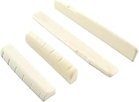 Vista 9 de Miwayer Sillín y tuerca para guitarra acústica de 6 cuerdas (puentes acústicos, 1 par)