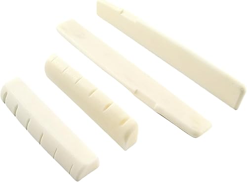 Miniatura 12 de Miwayer Guitarra Acústica de 6 Cuerdas Sillín y Cejuela de Puente de Hueso Hechos de Hueso Real (Puentes Clásicos 1 par)