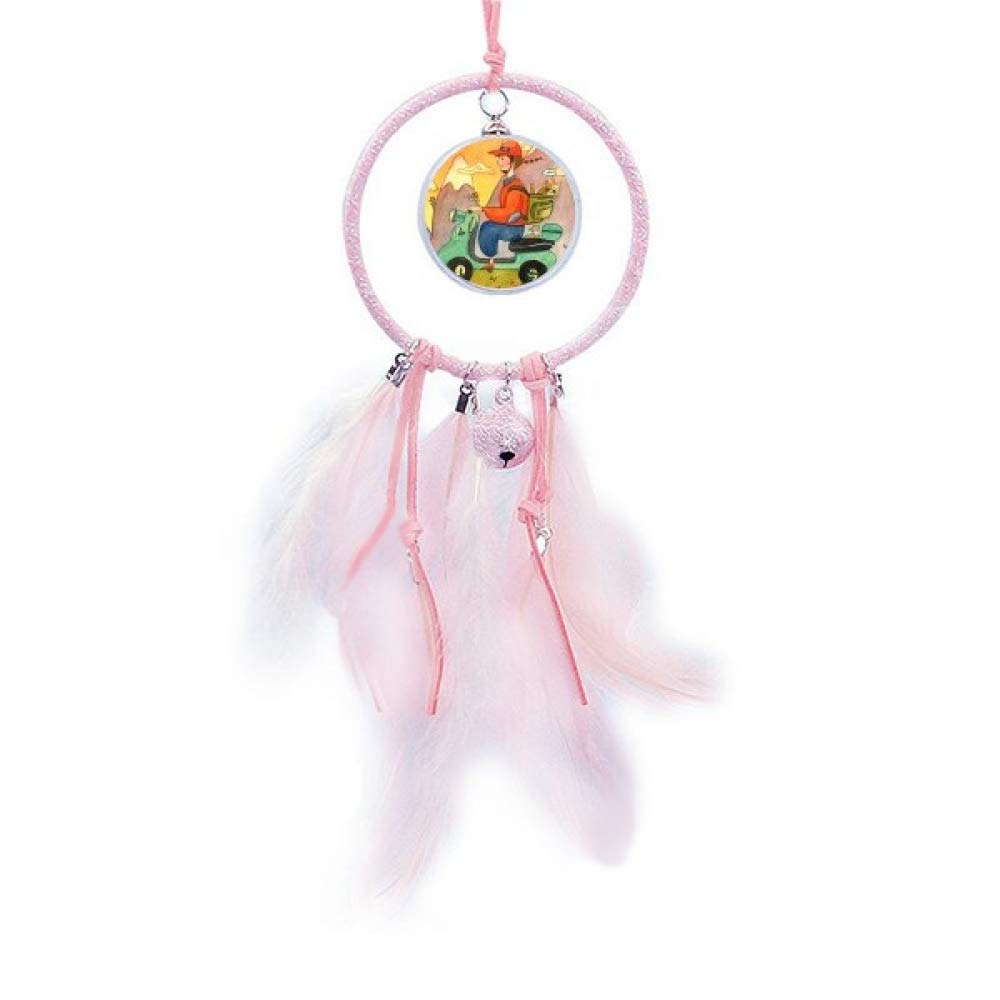 Atrapasueños de acuarela para el dormitorio infantil de un gato