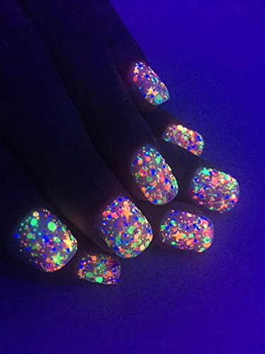 Directglow Llc Funfetti: Custom-Blended Uv Blacklight Reactive Neon Glitter Nail Polish/Lacquer/Indie Polish #TOP7