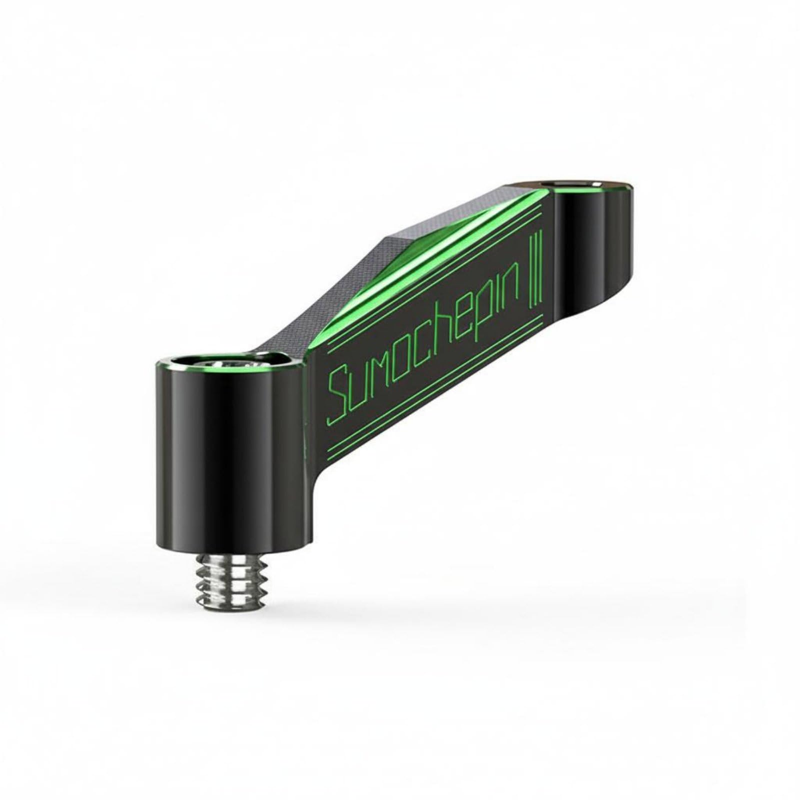 Aluminum Alloy Rearview Mirror Extender Wider Field of View Motorcycle Mirror Extender 360° Adjustable Corrosion-Resistant, Green, 10MM Reverse Thread-picture-12