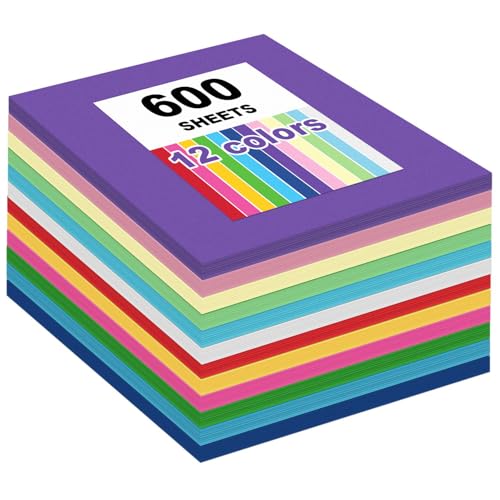Papier de construction multicolore A3 pour fournitures scolaires et loisirs créatifs x600