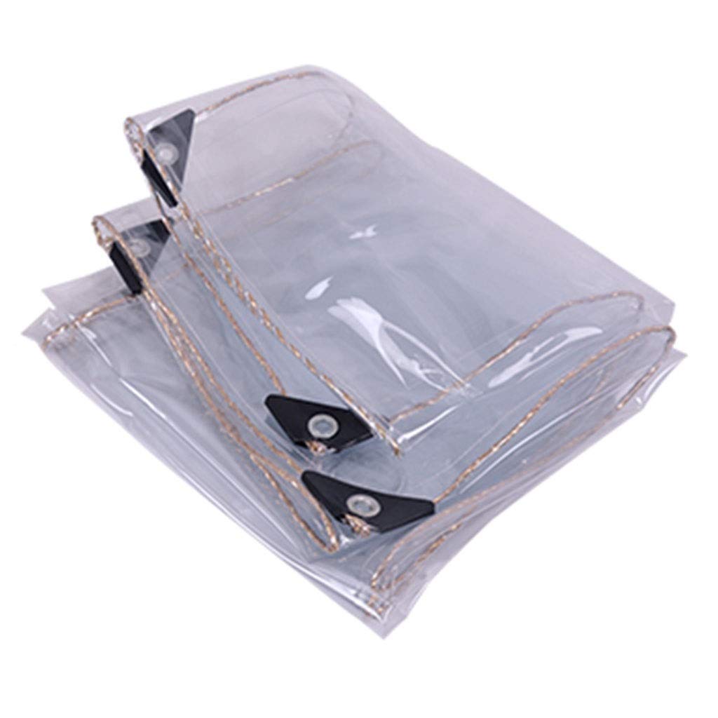 Lona transparente impermeable OKUOKA contra la lluvia con plástico protector grueso