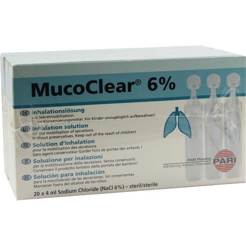 Pari Mucoclear 6% NACL INHAL 60X4 ml Inhalation Solution PZN:3352998