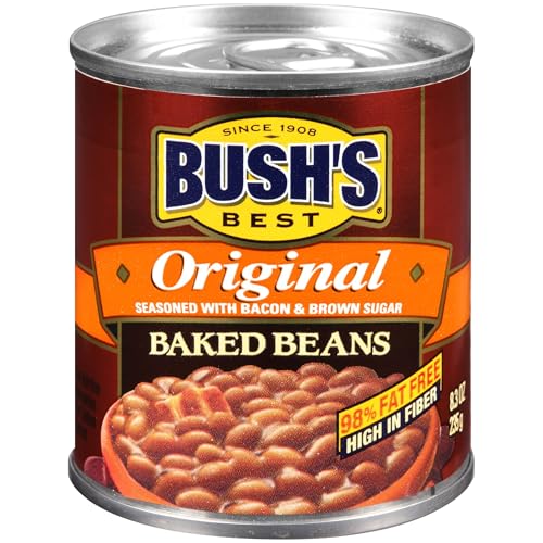 Image of Bush's Best Baked Beans for BBQ, Pantry Staple, Ready-to-Serve - Country Style, Original & Homestyle, 8.3 oz Each (Variety Pack)