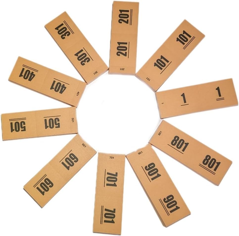 Ameisenkeks Números dobles naranja 1-1000 – 10 bloques