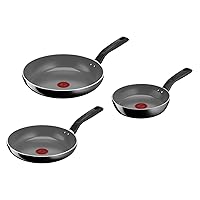 Lagostina Goccia Set 3 Padelle 20/24/28 cm, Rivestimento in Ceramica Antiaderente