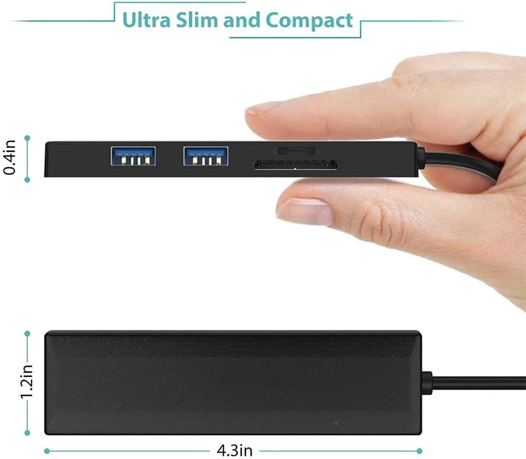 USB HUB 4 Port USB 2.0 Port PC Tablet Portable OTG Aluminum USB Splitter Cable Accessories