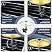Car Cymbal, Car Air Vent Mini Drum Crash Cymbal for Car Vent, Funny Musical Instruments Gadget for Drummer Music Lovers Gift, Suitable for all Types of Vehicles, Gold