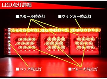 Amazon | ファイバー LED トラック テール ランプ シーケンシャル