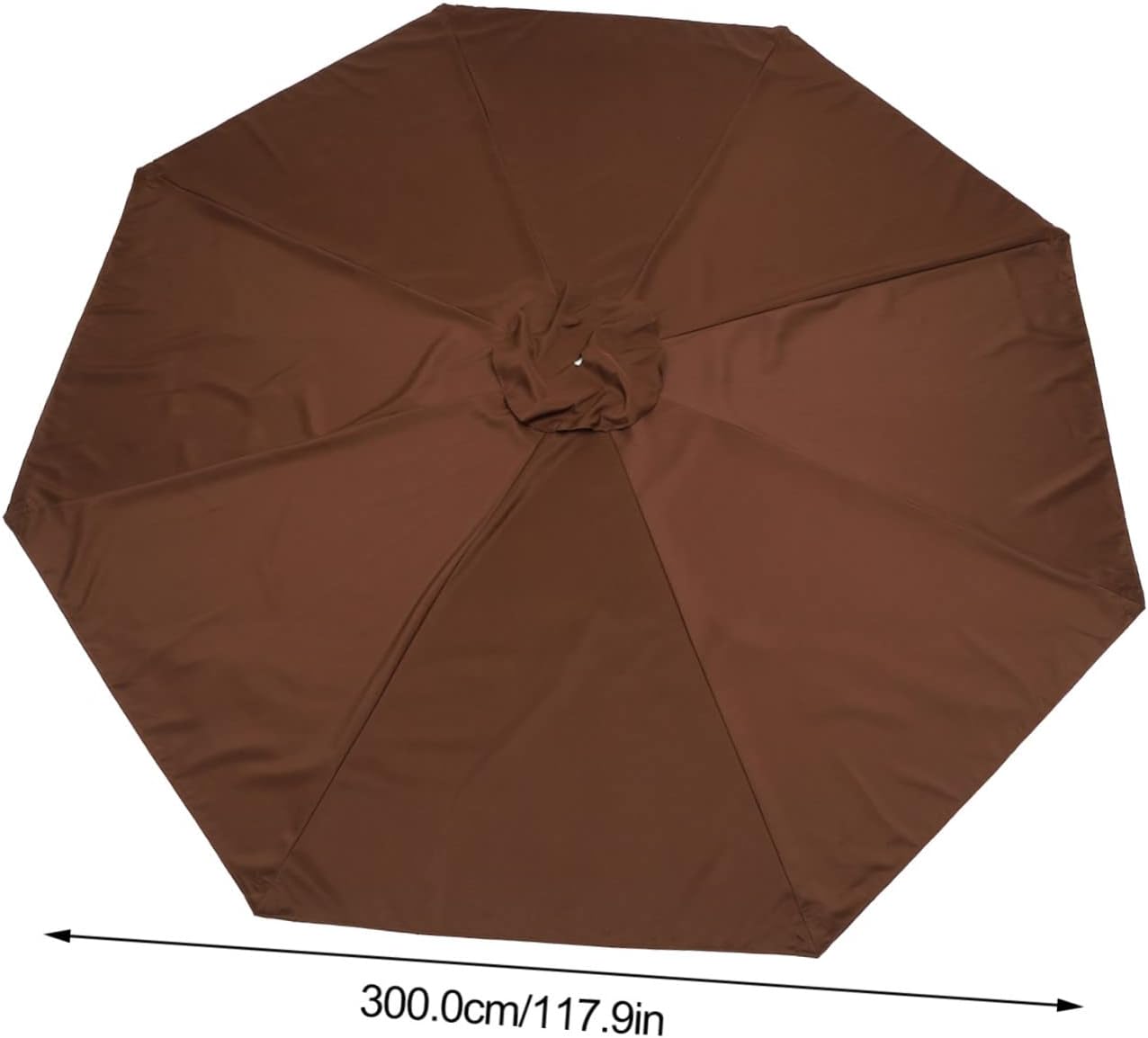 Mikikit Patio Umbrella Canopy Replacement Canopy Cover for Ribs Outdoor Umbrellas Lightweight Durable for Patio Use