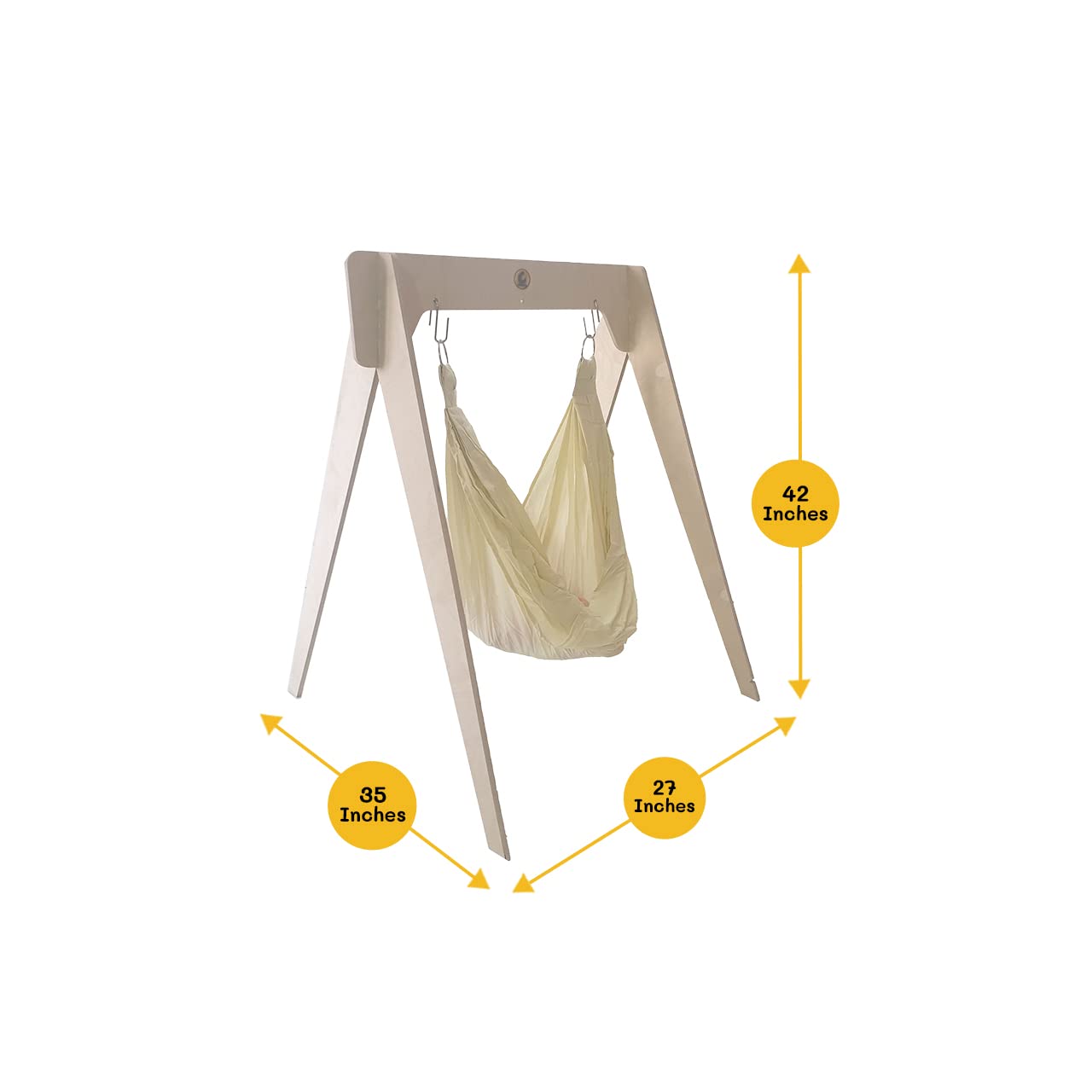 Cuddlycoo Baby Hammock Cradle Baby Cot Organic Beige Beige