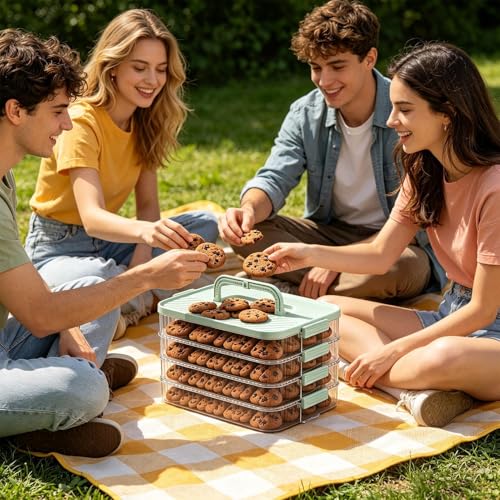 Contenedor de postre resistente al congelador para conservar comidas 4