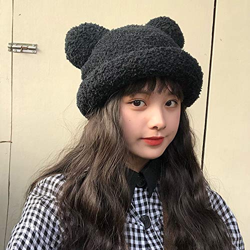 Chapeau de Pêcheur contre le Froid Bonnet Douce Fille Mignonne Oreille