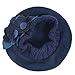 VECRY Lady French Beret 100% Wool Beret Floral Dress Beanie Winter Hat (Floral-Navy)