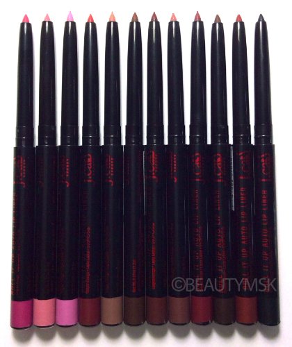 lip liner roll up - J.cat Beauty Roll It up Auto Lip Pencil Liner All 12 Colors