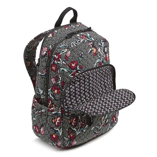 Image of Cotton Campus Backpack, Perennials Noir Dot