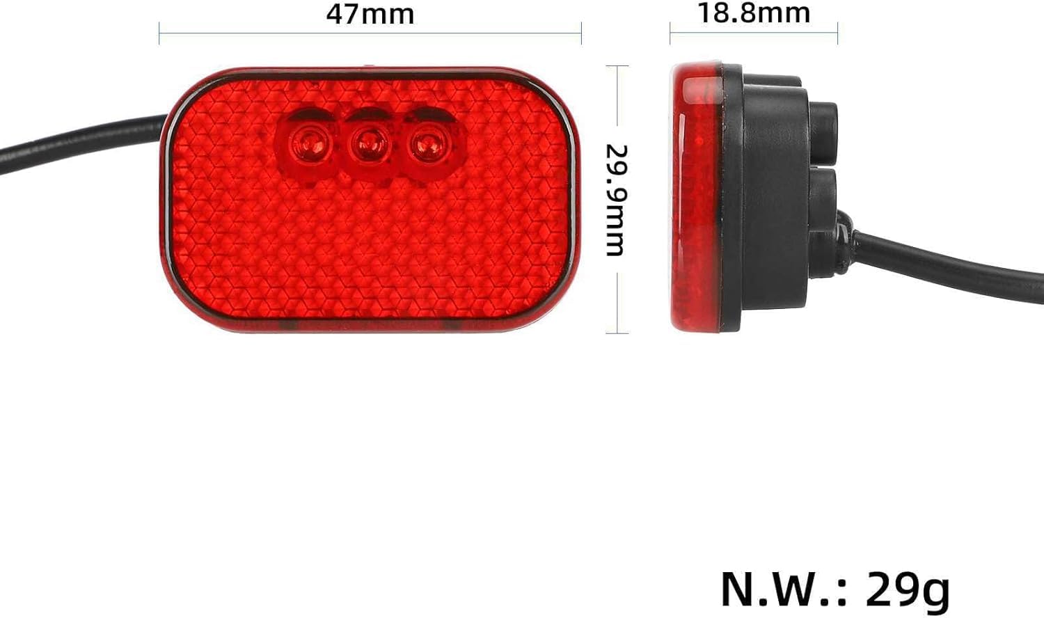 Kit Parafango Posteriore per KUGOO KuKirin G2 Pro DB Accessori di Ricambio con Fanale Posteriore e Supporto Parafango Antispruzzi per Scooter Elettrico Accessori