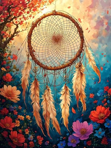 Diamond Painting Kits anti-stress : chassez l'anxiété grâce au réseau de pêche aux rêves 50x70