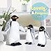 Madzee 3 Pieces Plush Penguin Set, Mom and Babies, Stuffed Animal Toy Gifts for Kids