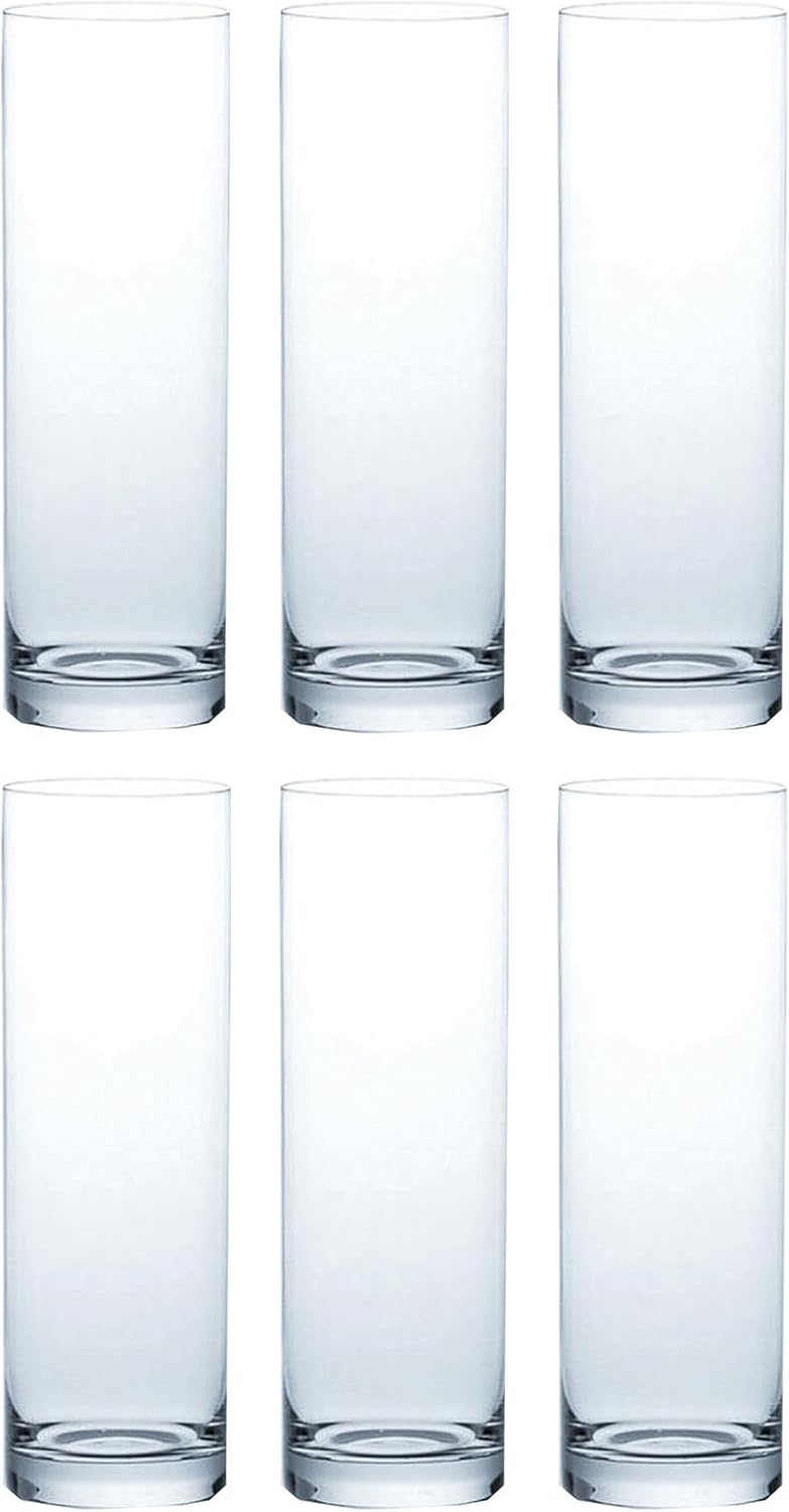 東洋佐々木ガラス Toyo Sasaki Glass Zombie Glass Toccata Zombie 12.2 fl oz (360 ml), Set of 6, Made in Japan, Glass Cup, Beer Glass, Highball Glass, Sour Glass, Chuhai Glass, Thin, Commercial Glass L50-13