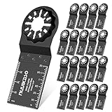 Sicheres und präzises Schneiden: Zoll- und Zentimetermarkierungen auf beiden Seiten der Multitool-Klingen machen Ihre Arbeit einfacher und präziser und effizienter. Zahnbreite: 35 mm. Gesamtlänge: 93 mm. Schnitttiefe: 40 mm.